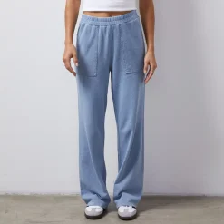 MONROW Indigo French Terry Pocket Pant LIGHTWASH Best Sale